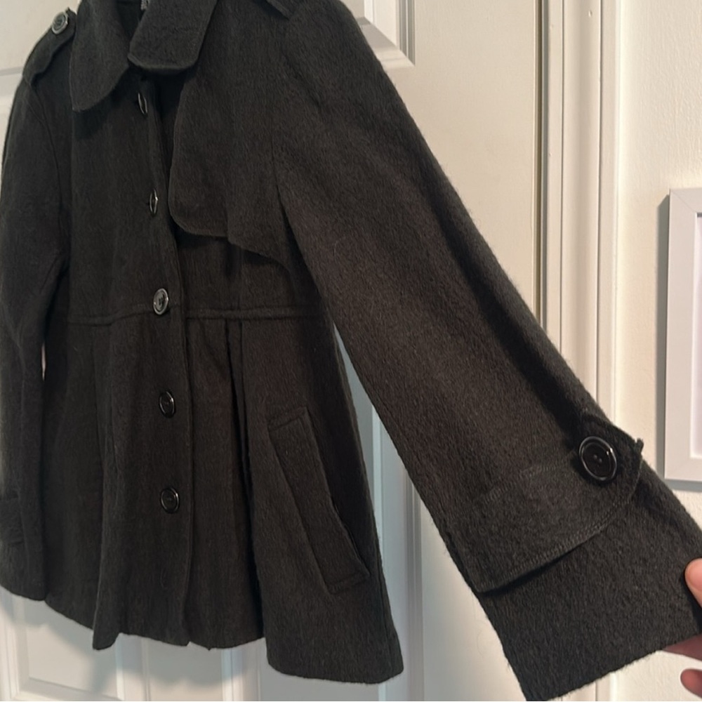 Sandro Wool Peplum Military Jacket Size Small Petite - Picture 8 of 12
